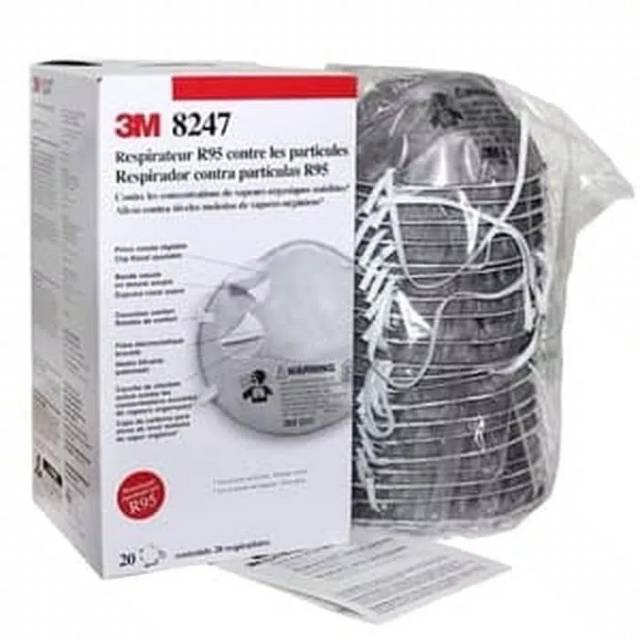 Masker 3m 8247 r95 particulate respirator with ov relif