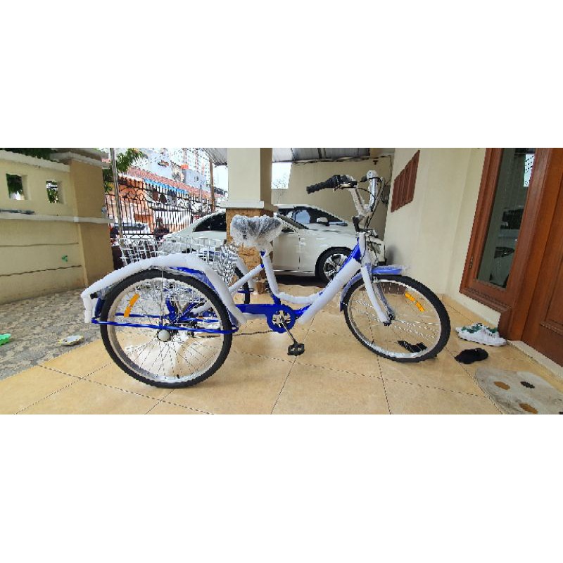 sepeda roda tiga dewasa / gerobak / becak