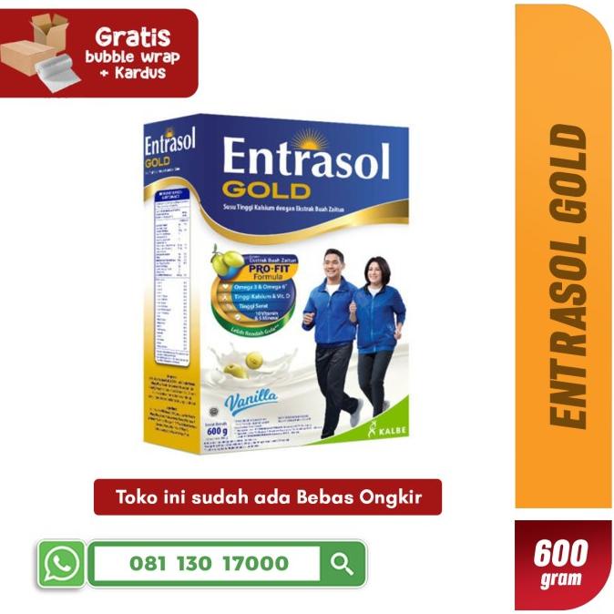

[COD] Susu Entrasol Gold PRO-FIT Formula Vanila 600gr [COD]