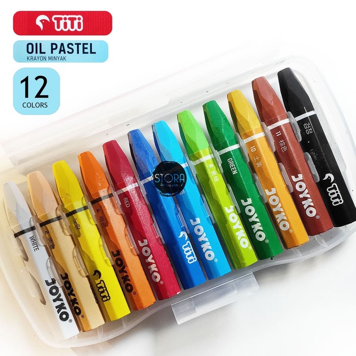 

PASTEL-DRY-OIL- CRAYON TITI OIL PASTEL 12 COLOURS KRAYON MINYAK 12 WARNA -OIL-DRY-PASTEL.