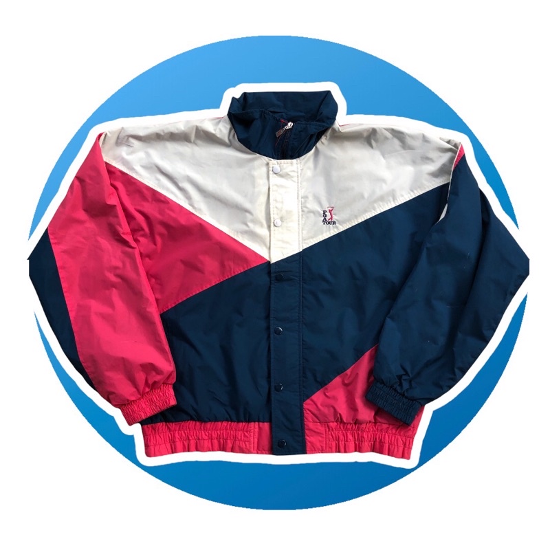 JAKET HARINGTON GOLF COLOR BLOCK VINTAGE
