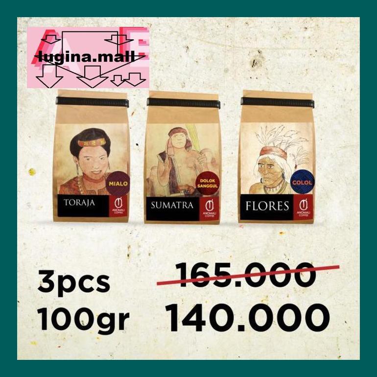 

Koptlu50G Paket Biji Kopi 100Grams 3Pck Lud5Sc