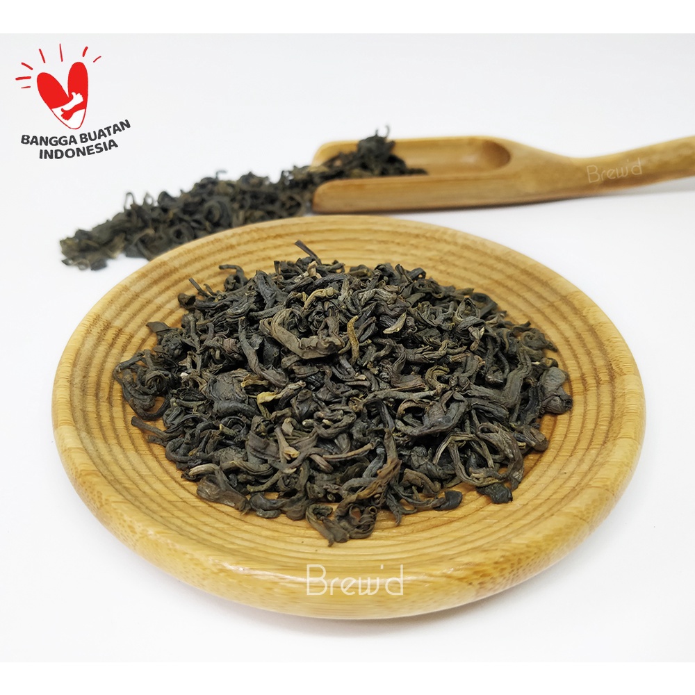 

PREMIUM GREEN TEA LOOSE LEAF ORGANIC - DAUN Teh hijau Organik 10 50 gram - BREWD