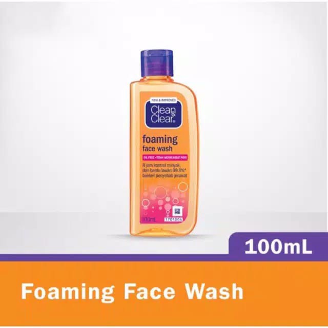 FOAMING FACE WASH CLEAN AND CLEAR 100ML-CLEAN&amp;CLEAR CUCI MUKA