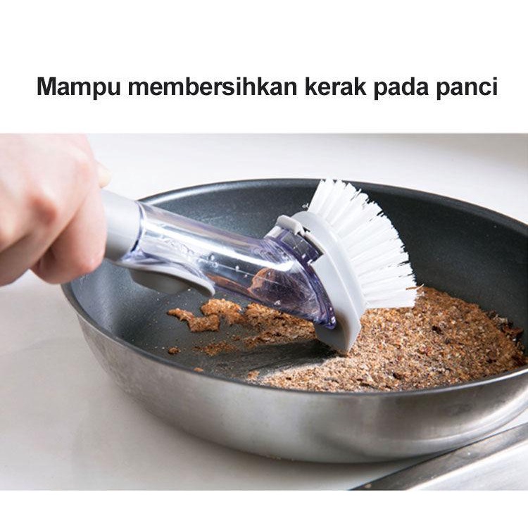 SKY130 SIKAT DISPENSER SABUN CUCI PIRING - BRUSH SIKAT DAPUR PORTABLE - ALAT PEMBERSIH DAPUR MURAH.