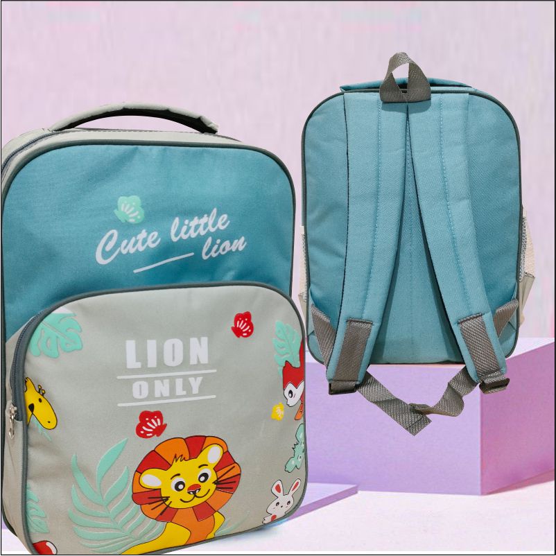 Tas Ransel Anak Karakter Motif Lucu Gambar Lion Backpack Anak PAUD TK SD - PG 8921