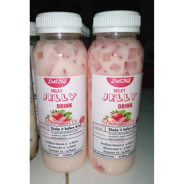 

Strawberry jelly drink