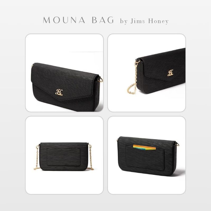 MOUNA BAG JIMS HONEY ORI TAS SELEMPANG WANITA FREE BOX IMPOR FASHION CEWEK KOREA SLING HAND BAHU MURAH