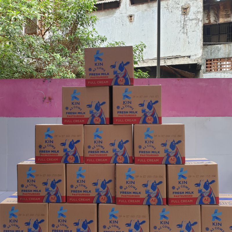 

Susu fresh milk KIN grosir 1 karton