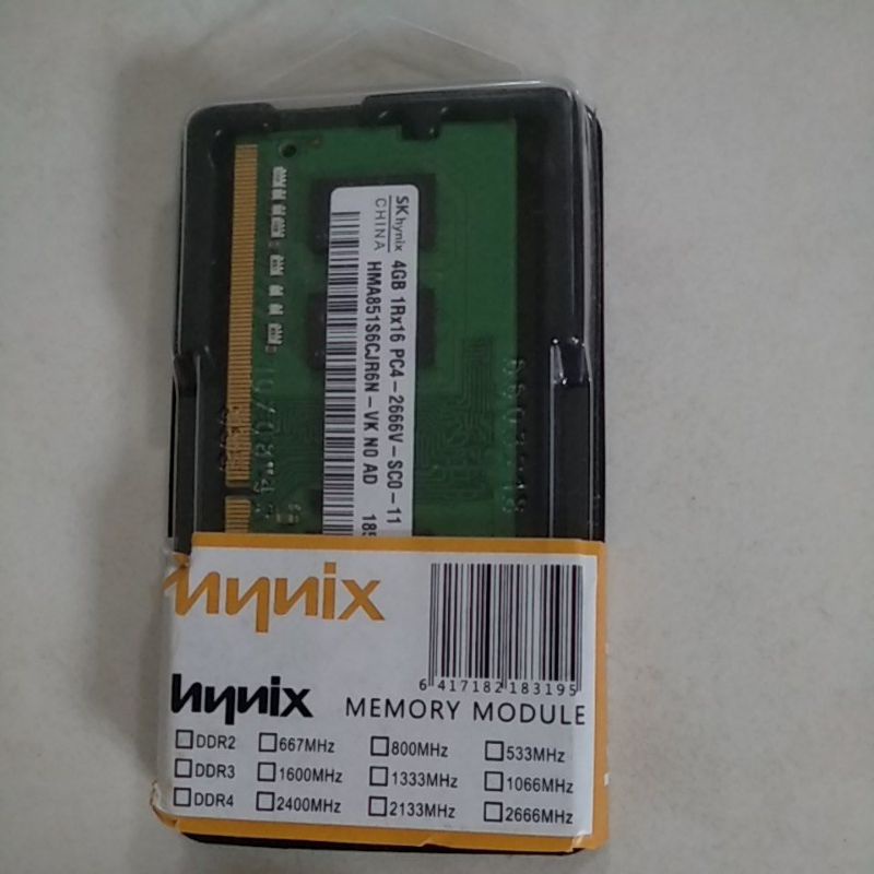 ram 4gb DDR 4 2666Mhz sk hynix ori
