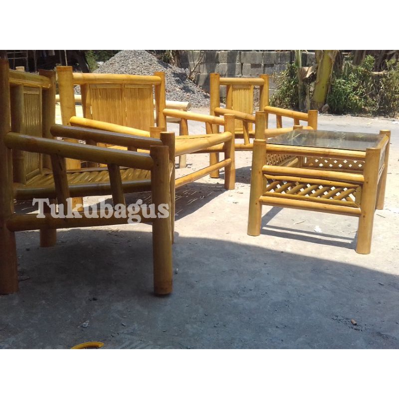 kursi bambu kuning mojokerto