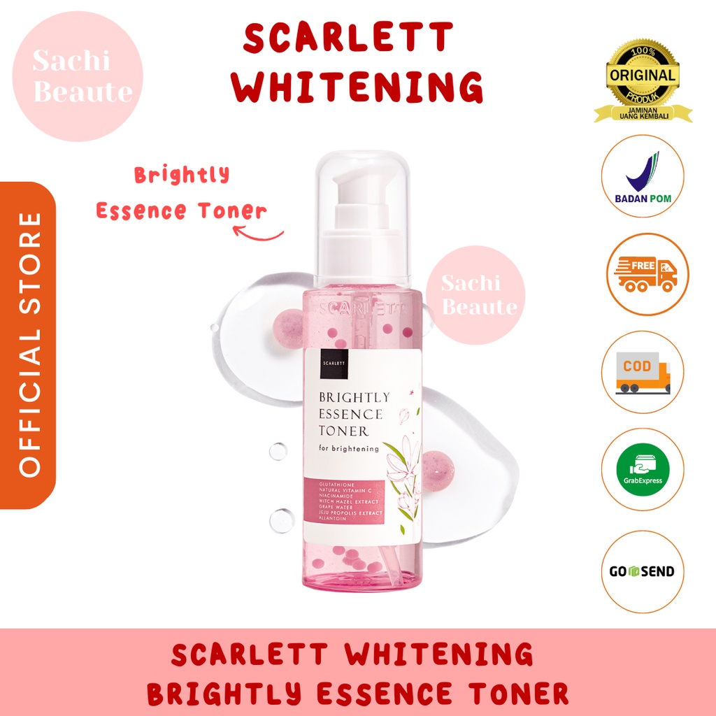 Scarlett Whitening Brightly Essence Toner Sachi Beaute