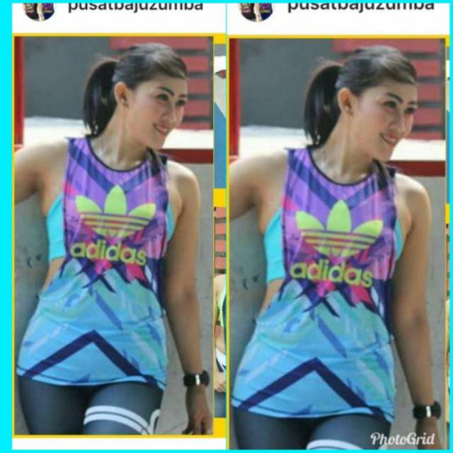Tanktop senam adidas