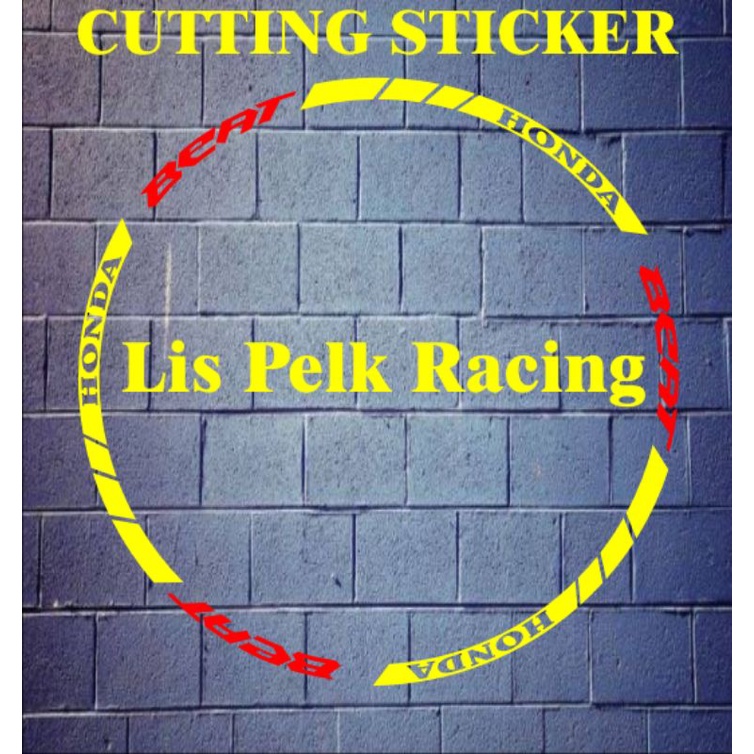 sticker variasi cutting lis pelek motor beat