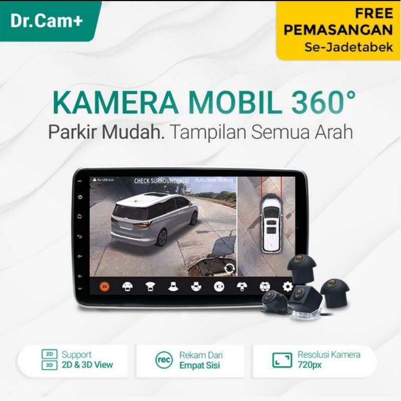 Kamera 360 derajat DR.Cam+ New Camera 3D 360 derajat