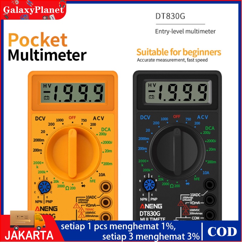 New multimeter avometer multitester digital dt-830b dt830G