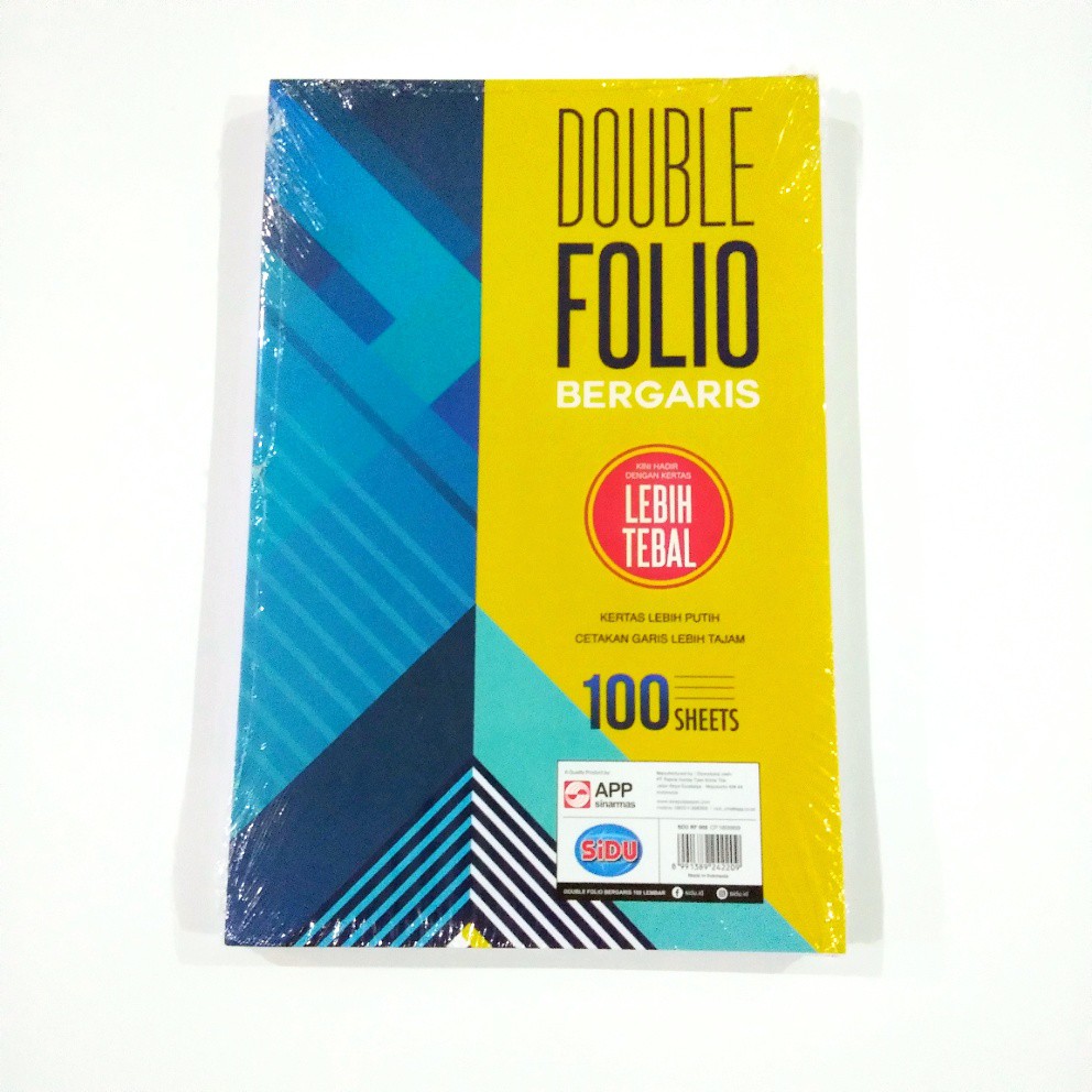 

Buku Double Folio Bergaris Sidu