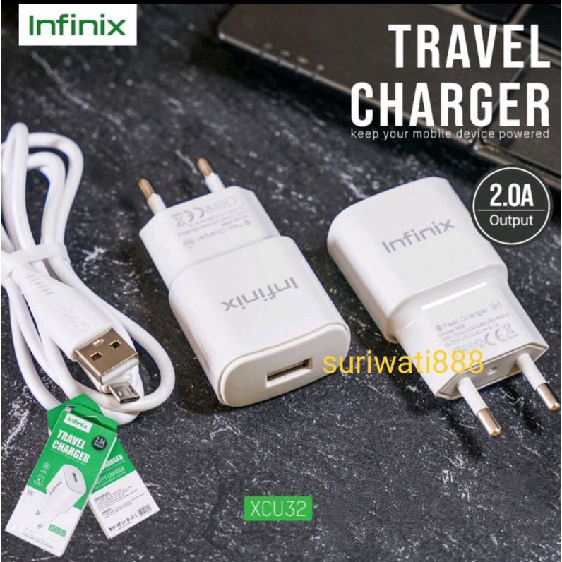 CHARGER INFINIX HOT 8/HOT9/HOT9PLAY/SMART4/SMART3+SMART5. MICRO USB XCU32