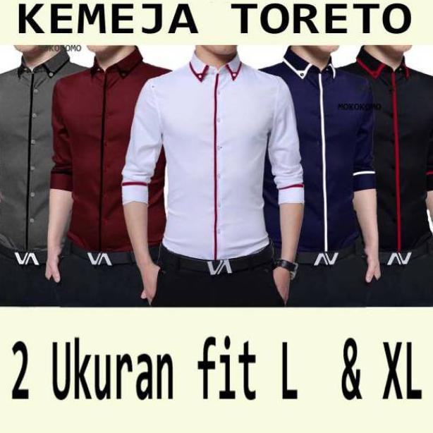 Kemeja Pria Slim Fit Toretto Ps High Quality