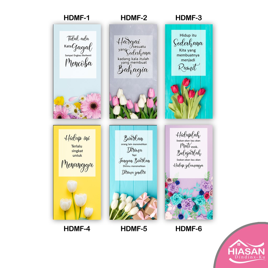 Hiasan Dinding Dekorasi Rumah Poster Bunga Motivasi Hiasan Dinding Dekorasi Rumah Poster Bunga Motivasi