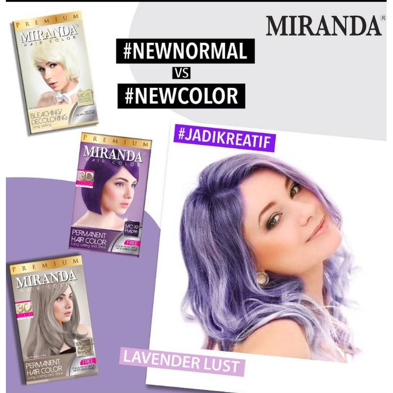 Paket Miranda Lavender Lust - Purple, Ash Blonde dan Bleaching