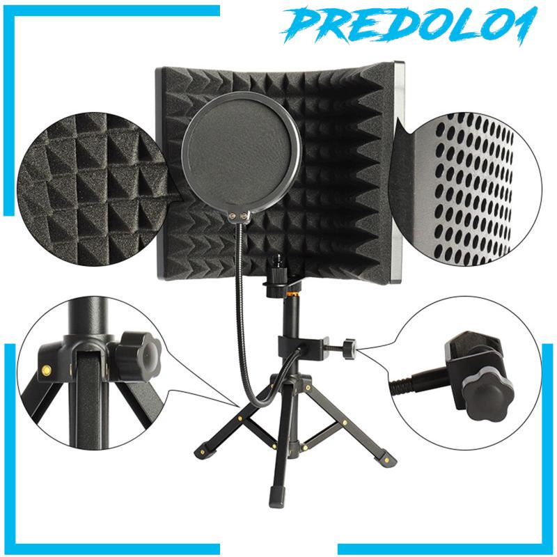 [PREDOLO1] Microphone Soundproof Filter Vocal Recording Foam Panel Isolation Shield