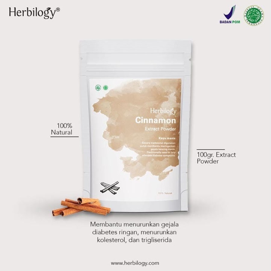 Herbilogy Cinnamon Extract Powder (Kayu manis) 100g