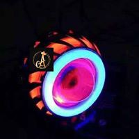 Lampu Depan Projie / Proji / PRO G LED Headlamp Running Kedip Model Spiral Tembak Sorot