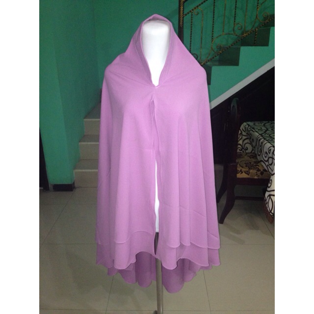 Preloved Khimar Albarizk Dusty Purple