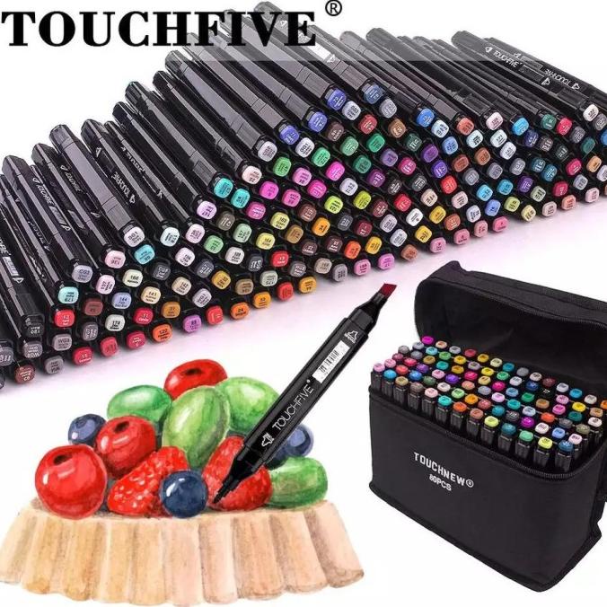TouchFive Marker 80 PCS / Twin Marker Sketsa Drawing /Animation Sketsa