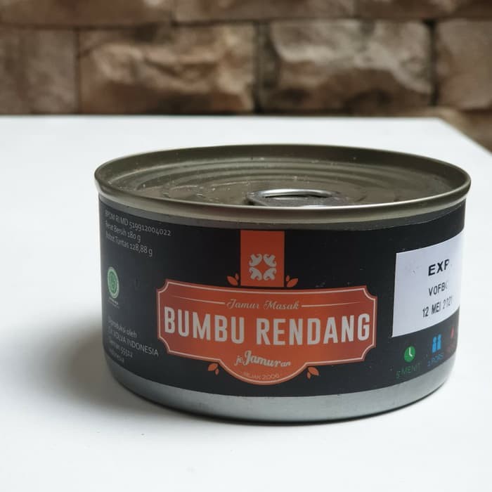 

Jejamuran Bumbu Rendang Jamur Masak Kaleng Khas Jogja Makanan Kaleng