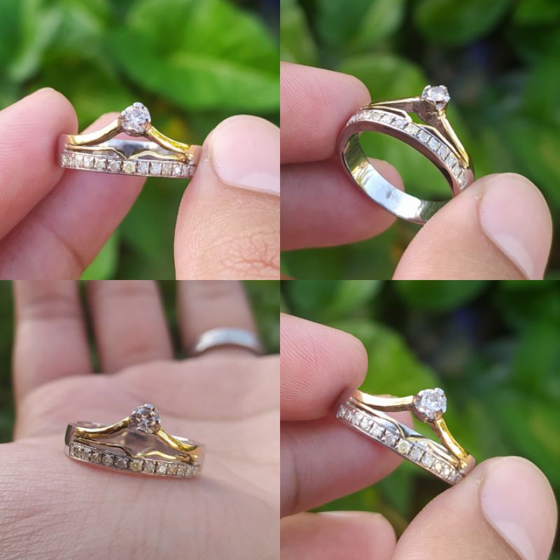 Cincin mata satu berlian banjar