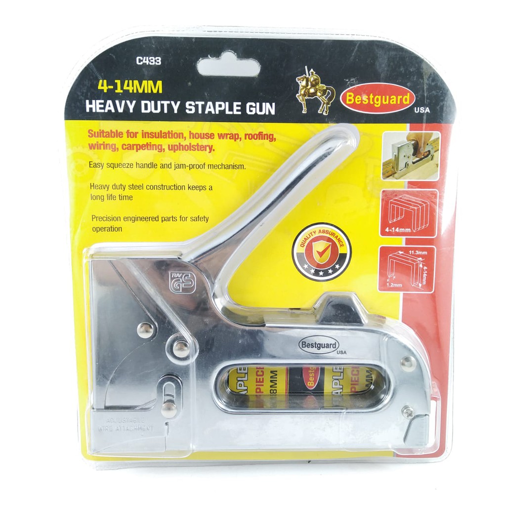 Heavy Duty Stapler Gun Bestguard C433 (4-14 mm)