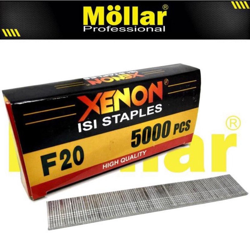 Refill Isi Paku Tembak F20 XENON 5000pcs untuk Mesin Paku Tembak / For Air Nailer Gun