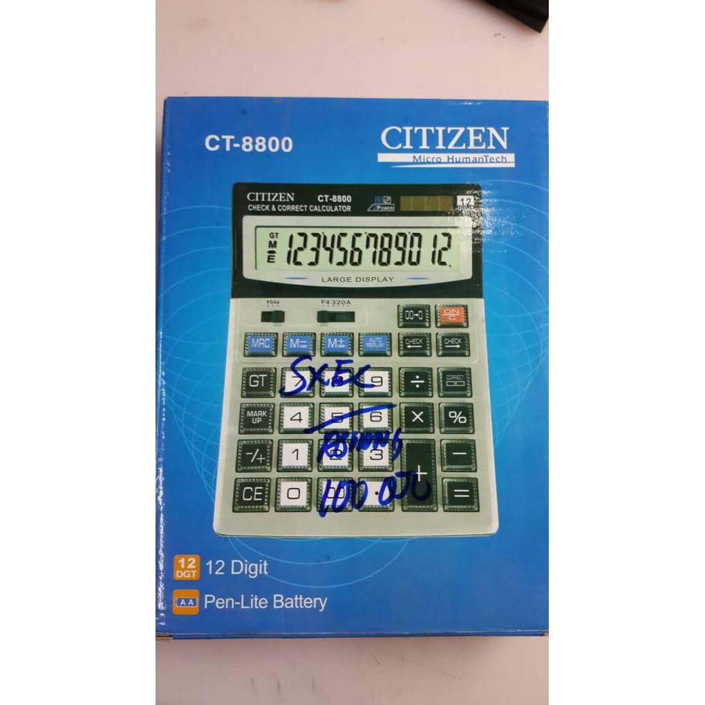 

Kalkulator Citizen Ct-8800 Tbandal99 Diminati Banget