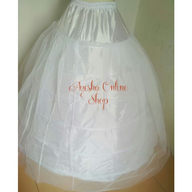 petticoat gaun ring 6 plus jala.