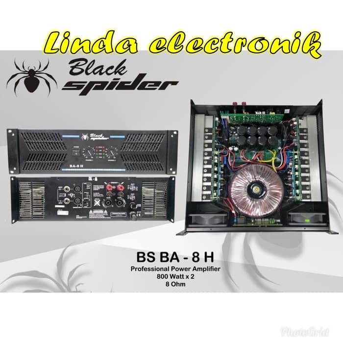 POWER AUDIO BLACK SPIDER BA 8 AB PROFESIONAL SOUND SYSTEM