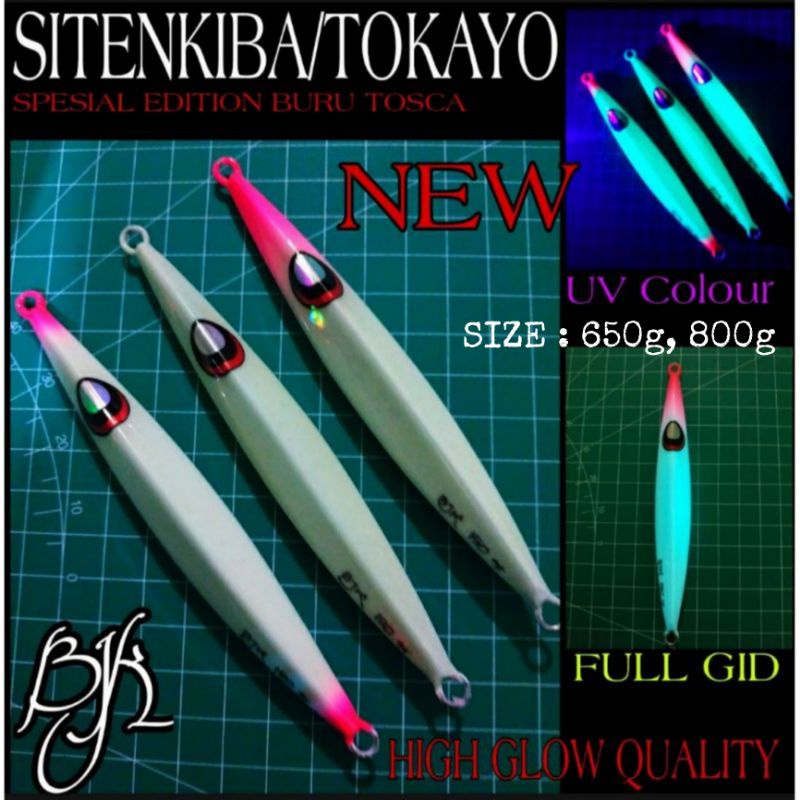 METAL JIG TOKAYO III/ SITENKIBA 650g 800g FULL GID BIRU TOSCA