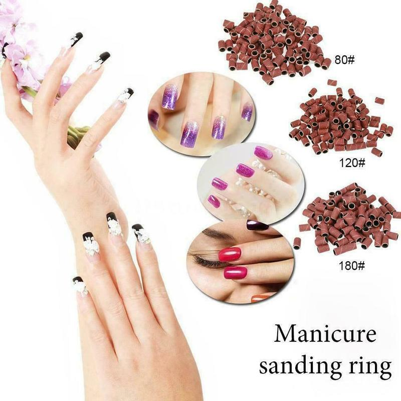 50 Pcs Cincin Pasir Kuku Untuk Mesin Pengamplasan Manicure Nail Art Profesional