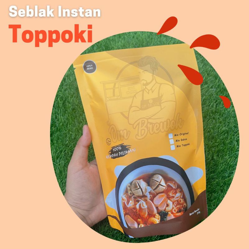 

seblak instan mie toppoki om brewok
