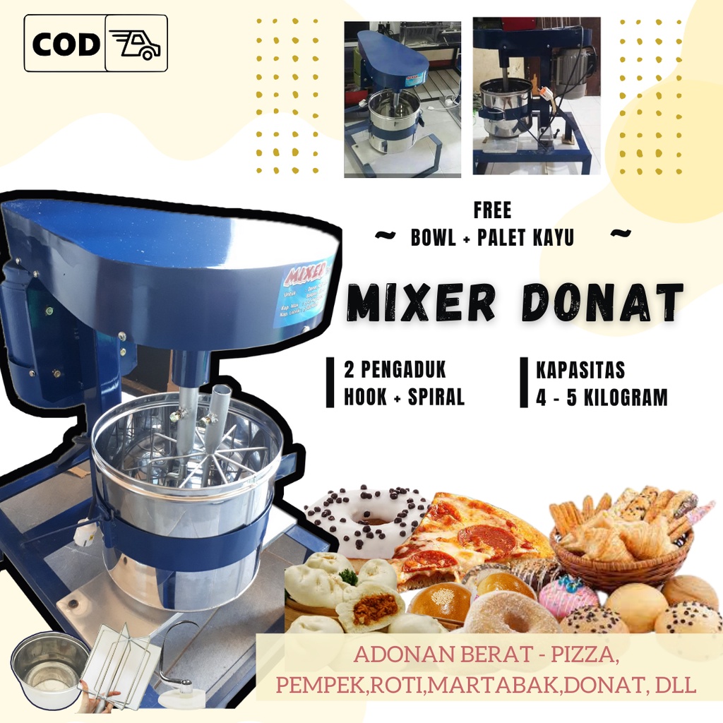 mixer roti besar  mikser roti 2kg - 4kg adonan berat mixer roti signora