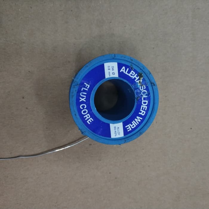 Timah solder alpha 0,8mm alloy 60/40% meteran