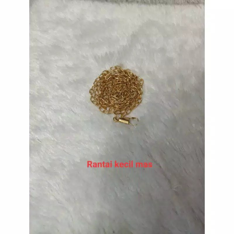 rantai cadangan kecil mas dan hitam