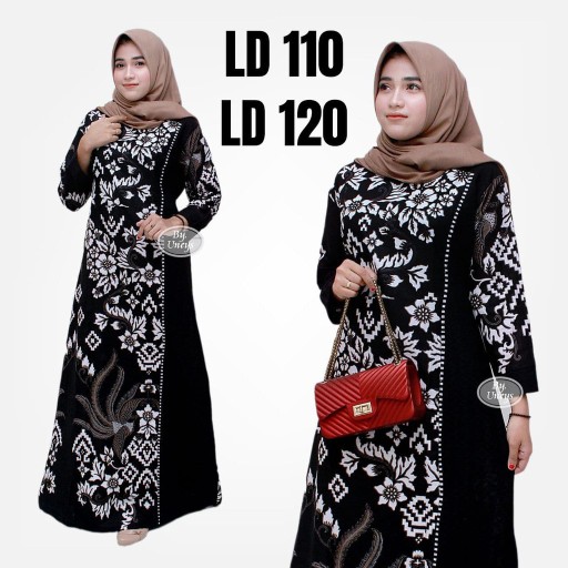 Gamis Batik (cod) Manggar Gamis Batik Pesta Model Terbaru