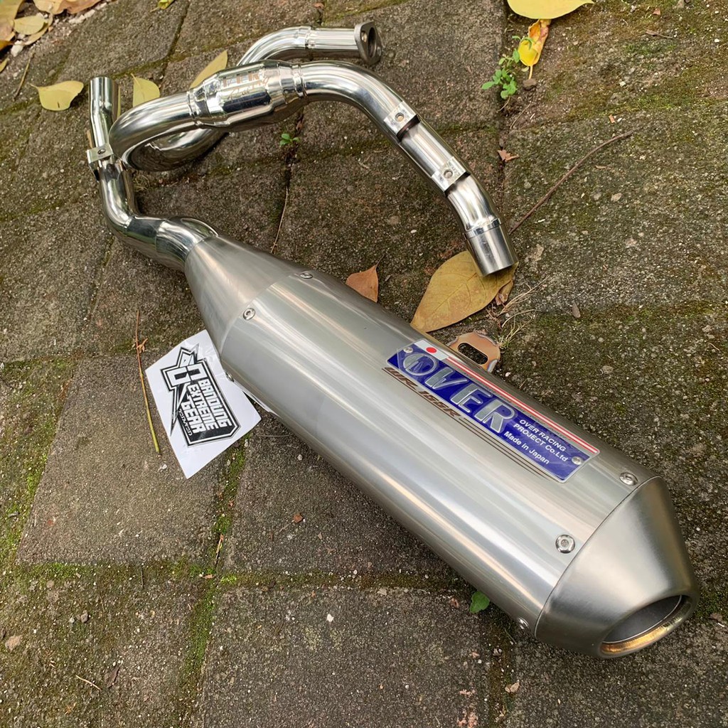 KNALPOT OVER JAPAN STAINLESS UNTUK MOTOR YAMAHA WR 155 R TERBARU