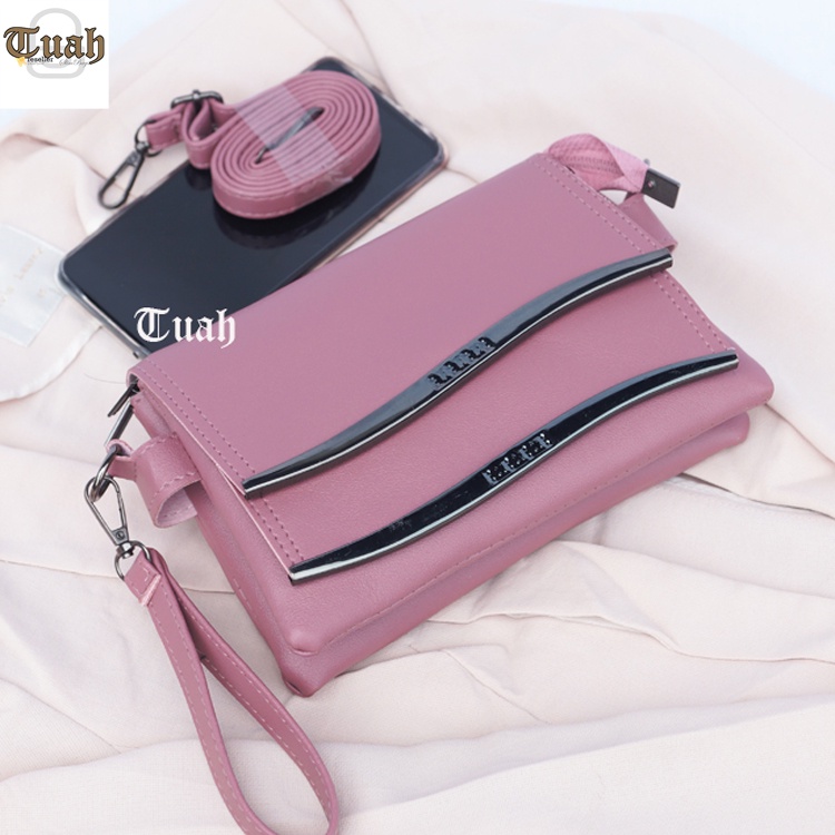 TUAH SLIMBAGS ( Terbaru 2022 ) / SLingbag Minixo Clutch 2 Ruang Doble BeheL Lengkung NekeL High quality MX 24-39 / Dompet Hp &amp; Uang Wanita / Handbag Wanita / Tas wanita Terbaru kekinian