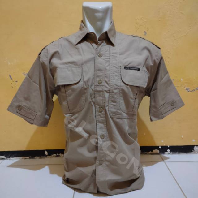 Kemeja Snepring Krem Kemeja Tactical PDL Lapangan Outdoor Kemeja Safari Pendek PDH Snepring Original