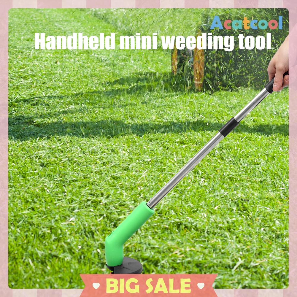 Electric String Trimmer Handheld Garden Pruning Mini Lawn Mower for Grass