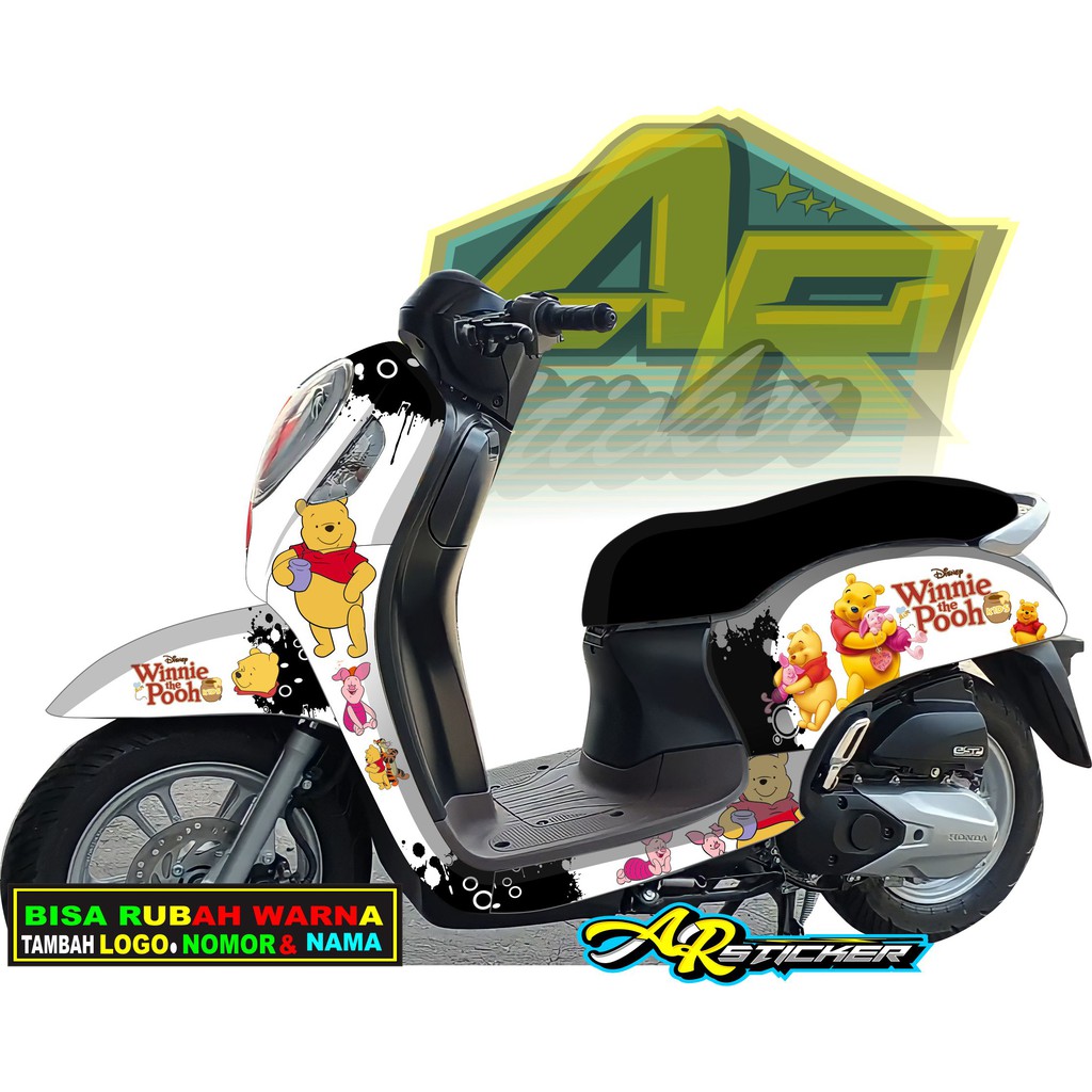Decal scoopy 2021 / STIKER SCOOPY 2021 /  Decal Scoopy full body Full Blok Decal Scopy Dekal New Fi 