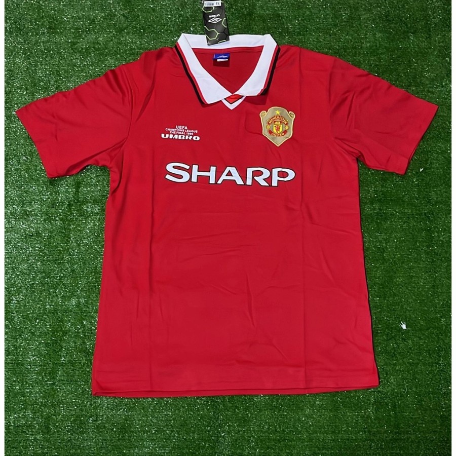JERSEY BOLA RETRO MU HOME FINAL UCL 1999-2000 GRADE ORI